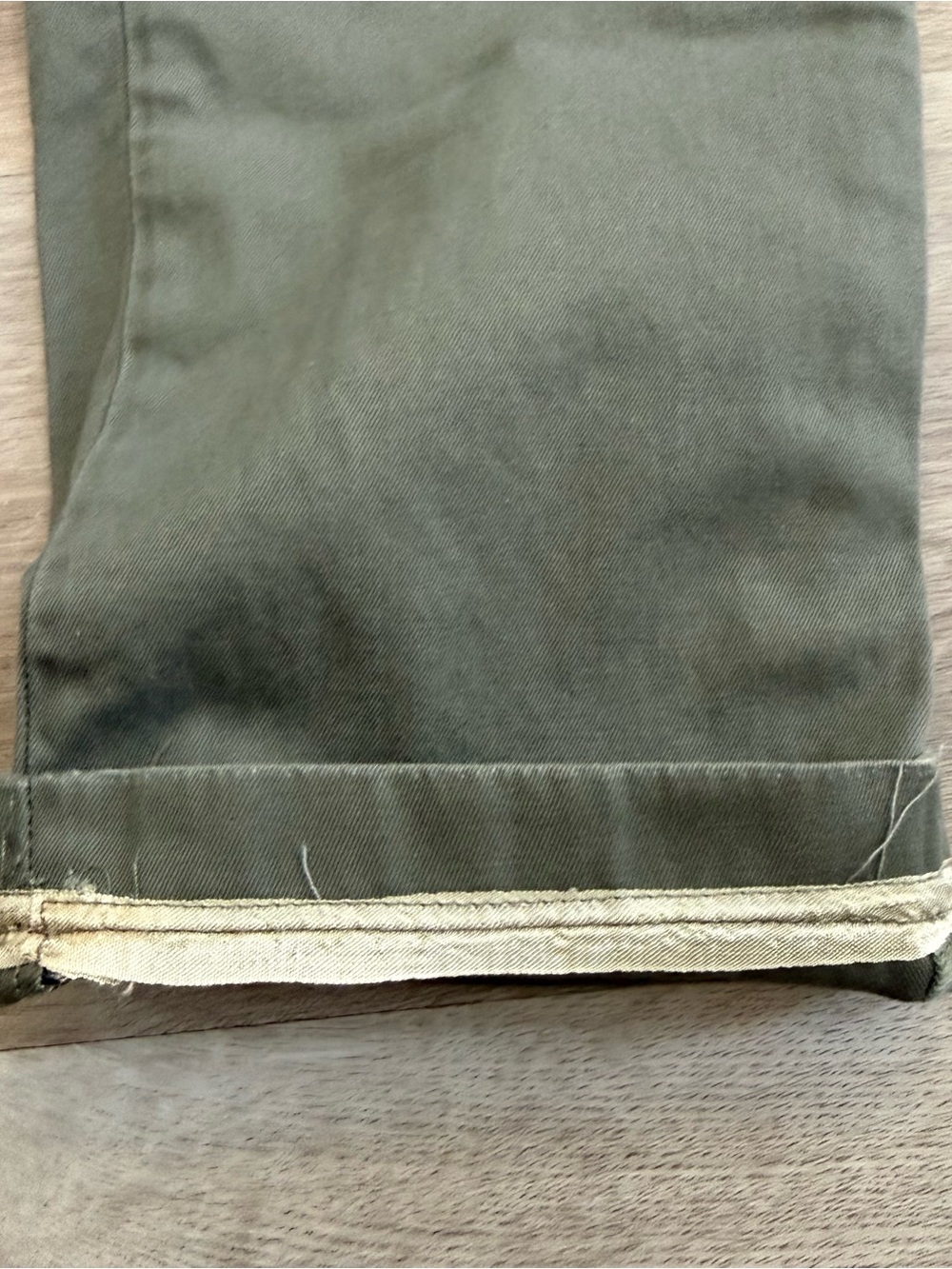 Belstaff England 1924 Longton Chino Pants Faded Olive Green Men's Size 32x32 - Picture 11 of 13